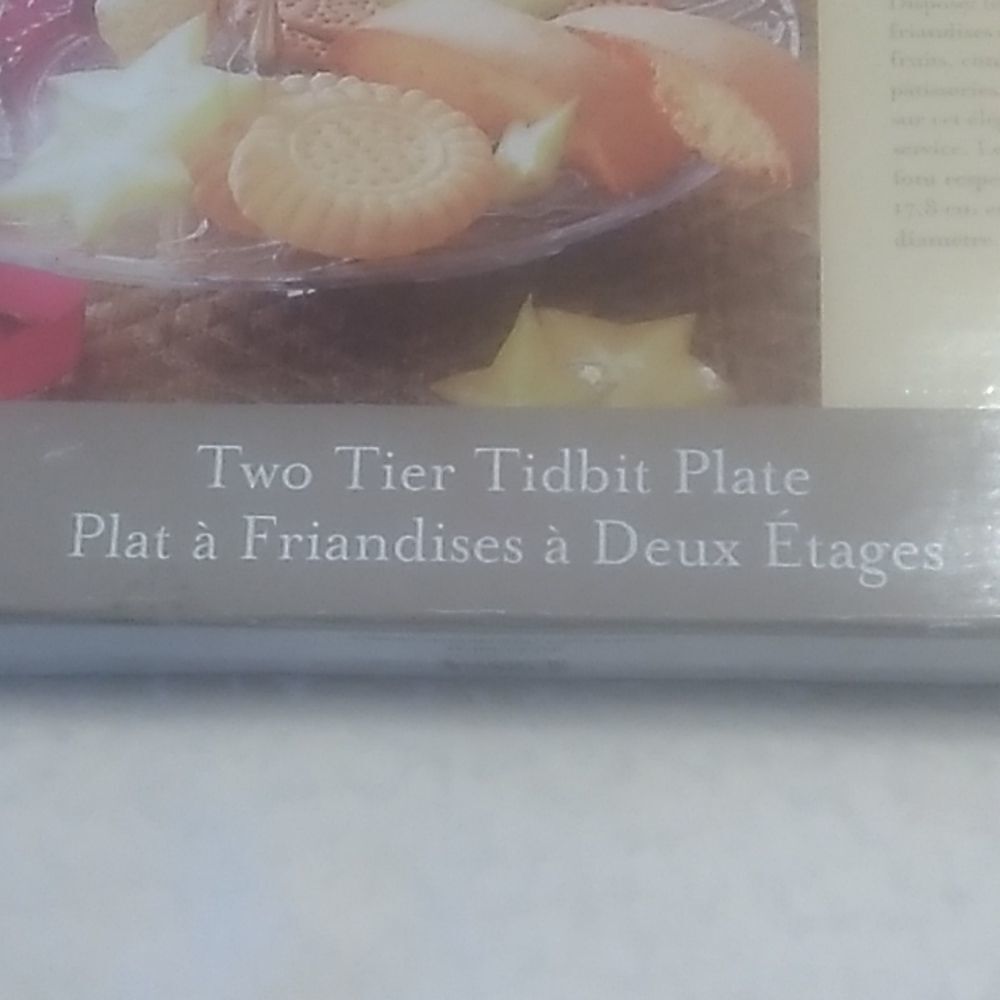 Two Tier Tidbit Plate - Picture 2 of 7